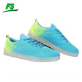 2016 flyknit led lights skate shoes, flyknit skateboard shoes, led skate shoes for men